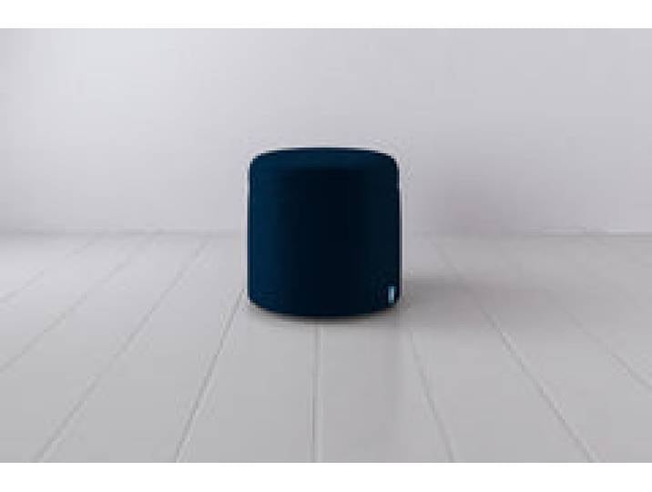 Polsterhocker 03, Indigoblau