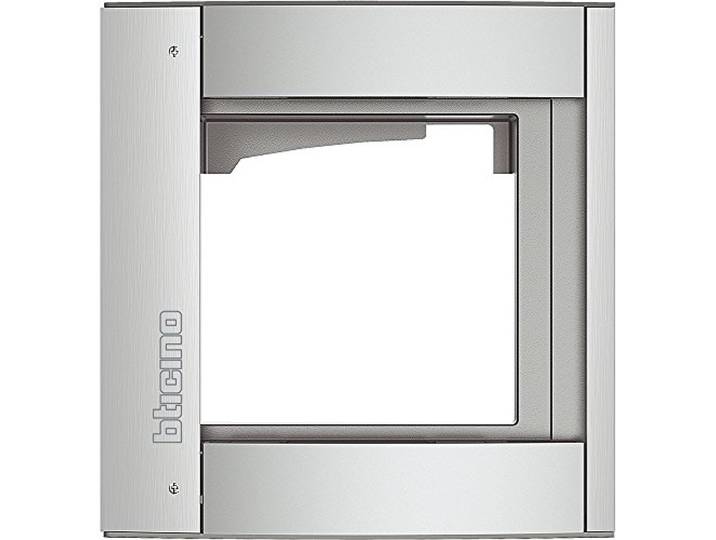 Afdekframe 1-modulair voor SFREA intercom allmetal, incl. moduledrager voor audio/video deurstation