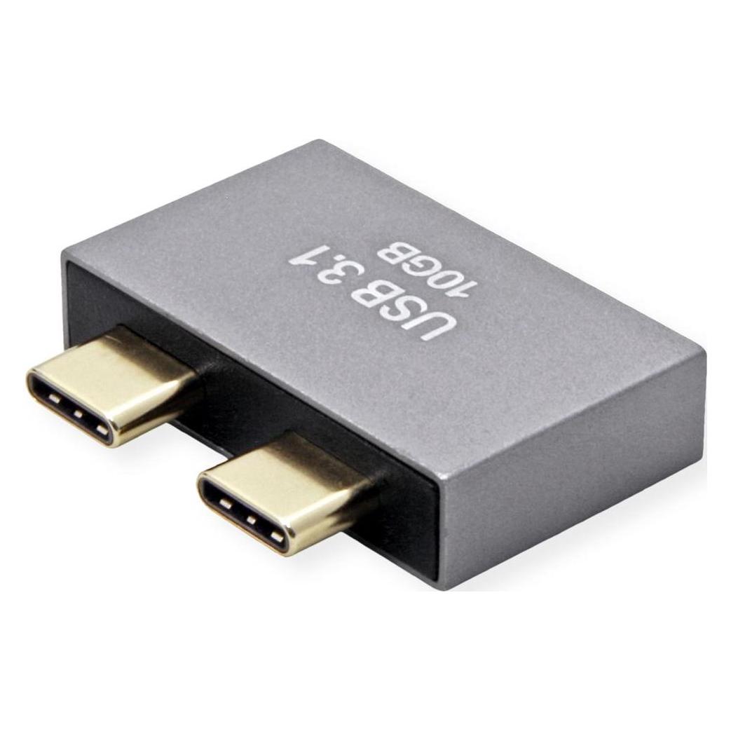 Roline USB3.2Gen2 Adapter, 10Gbit/s, 2xC(ST) - 1x C(BU)+1x A(BU), 3A (USB-A, USB-C) (12.03.2946)