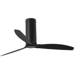 Energiespar Deckenventilator Tube Schwarz