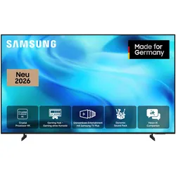SAMSUNG LED-Fernseher "GU75U7099HU", Energieeffizienz: F (A-G), schwarz, 75 ′′, Fernseher