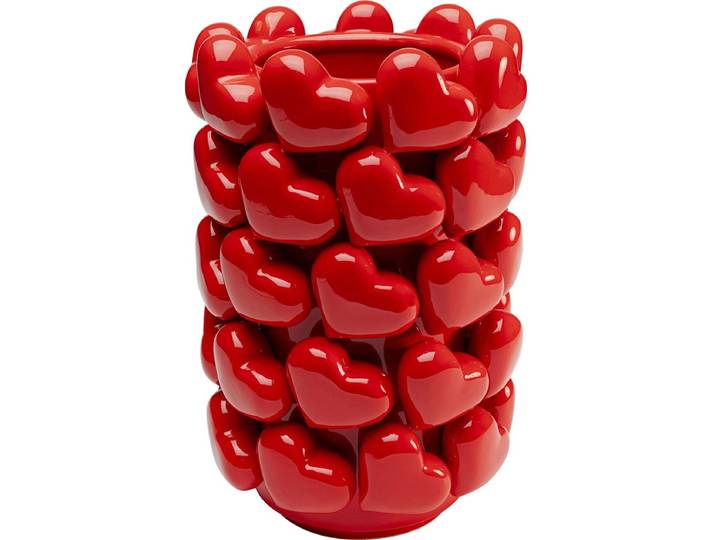 Vaas rood harts Kare Design