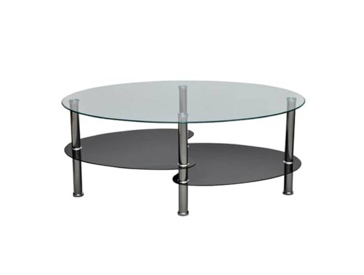 Schwarz Couchtisch 3-stöckig Elegant Nachttisch, Wohnzimmer, Flur, leicht zu reinigen, weiches Tuch