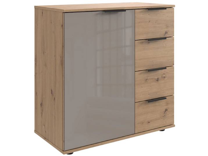 Kommode WANJA 1 Tür 2 Schubladen 81x83x41cm artisan eiche dekor