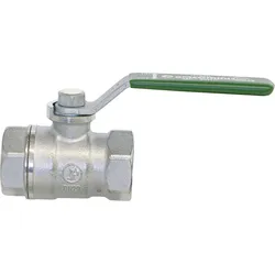 Trinkwasser-Kugelhahn R250W IG/IG 1" Messing verchromt / Hebelgriff