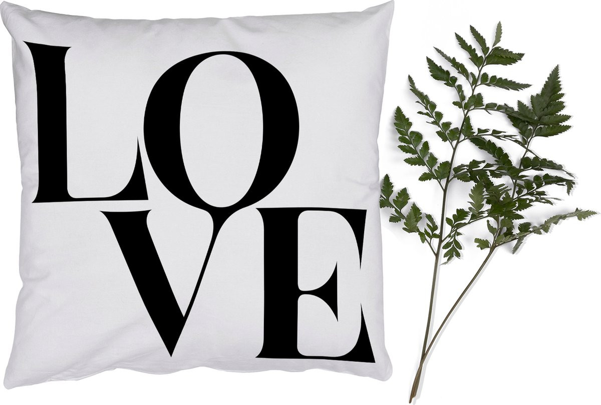PillowMonkey Sierkussen Love Quotes - 45 x 45 cm