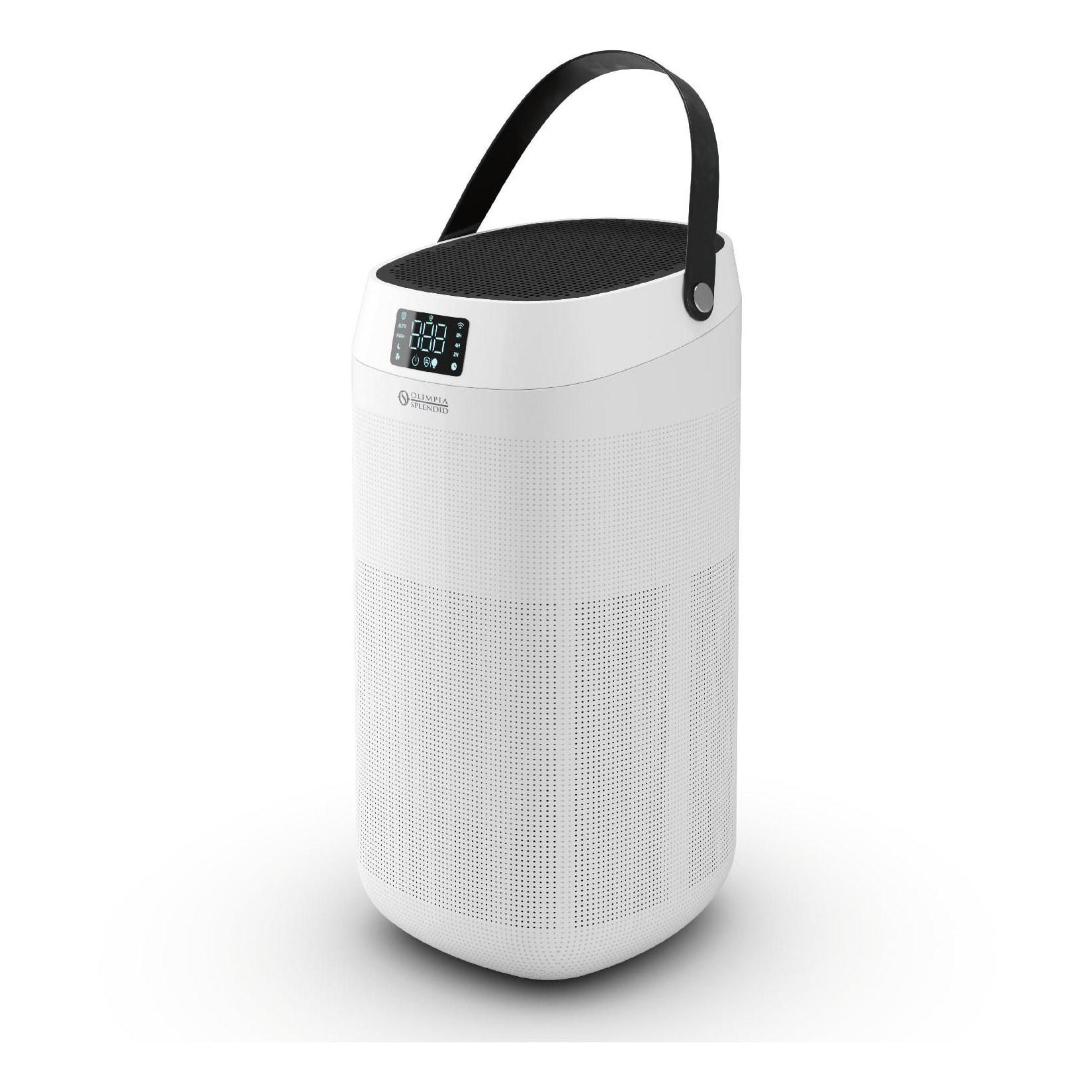 OLIMPIA SPLENDID AURA CARE Luftreiniger (0,3 Mikrometer, HEPA Filters, UV-C-Lampe, Ionisator, Touchscreen Display, Sleep & Autofunktion)