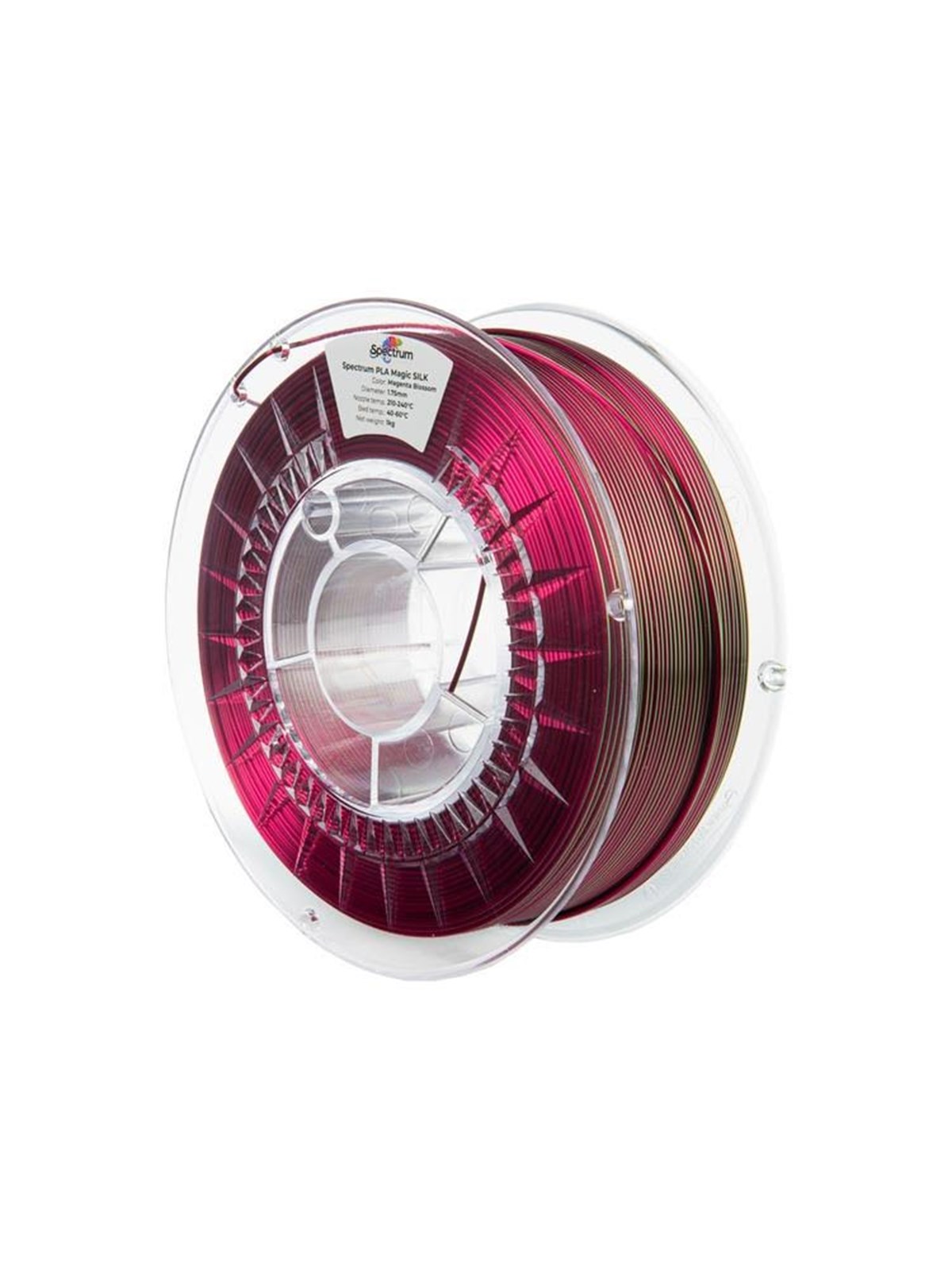 Spectrum 3D Filament / PLA Magic SILK / Magenta Blossom / ? 1.75 mm / 1 kg, 1kg