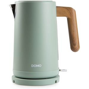 Domo Wasserkocher Wood You DO9282WK, grün, 1,7 Liter, 2200 Watt, mit Kunststoffgehäuse