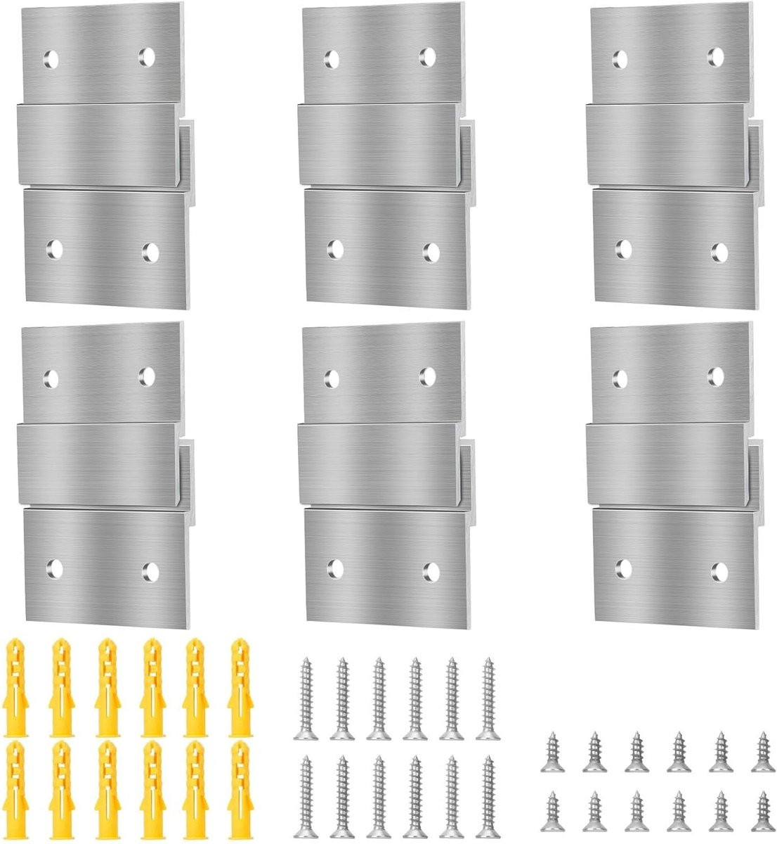 Set van 8 duurzame wandhaken voor schilderijen