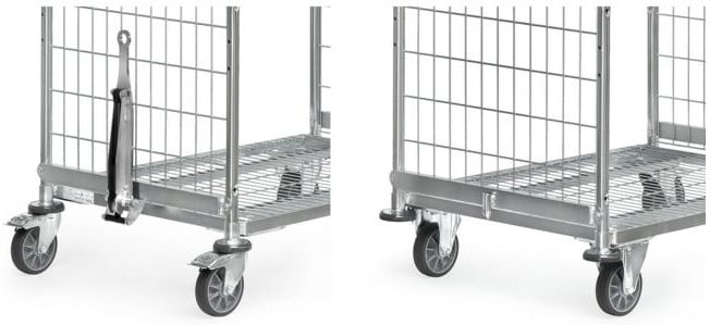 fetra Timon et attelage pour chariot de largeur 650 (28DK6)