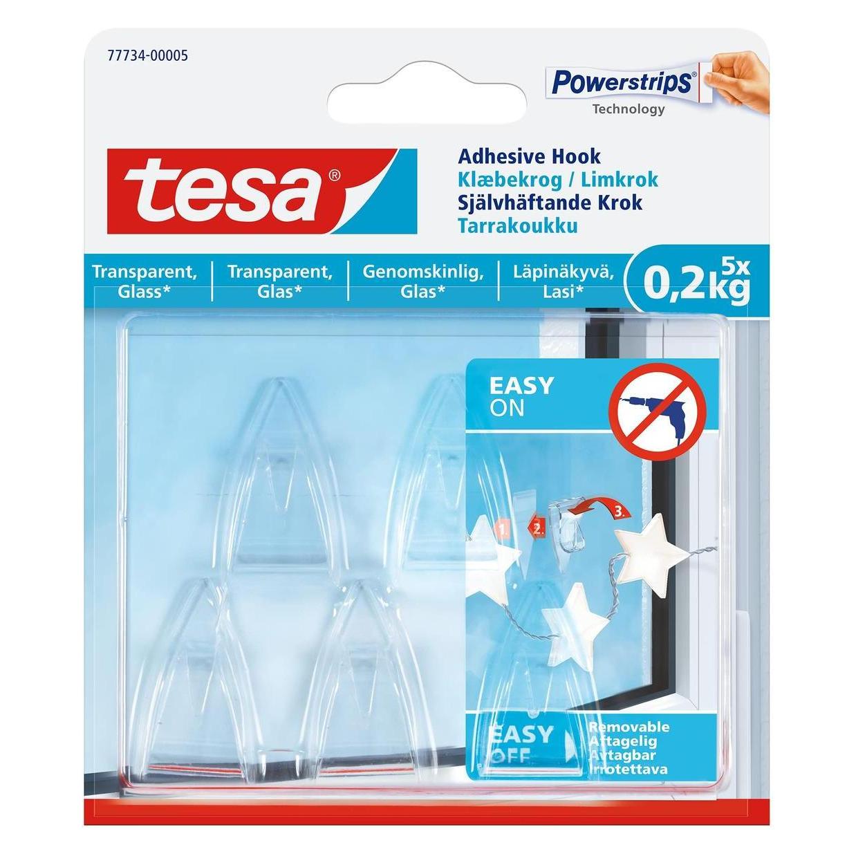 tesa 77734 HOOKS DECO. 5X0.2KG (77734-00005-00)