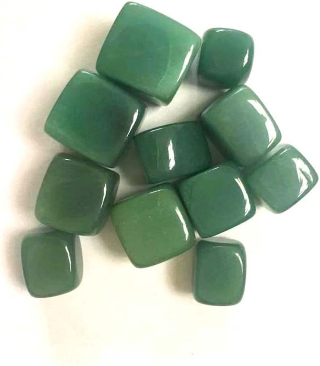 Jade Tumblestones - Gepolijste Groene Kristallen voor Feng Shui Decoratie - ca. 2 cm