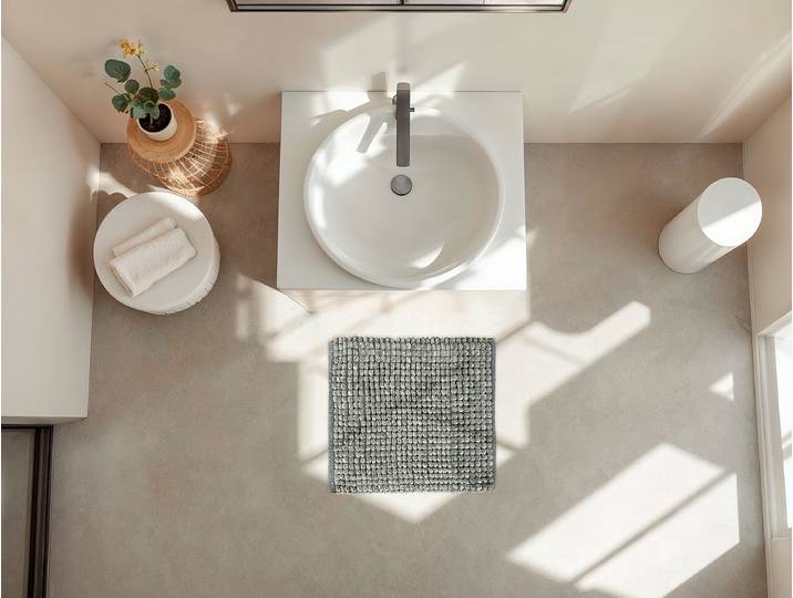 Badematte Fabrizio 60 x 60cm Grau/Anthrazit