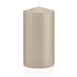 Wiedemann Kerzen Große Stumpenkerzen Schlamm Ø 78 x 150 mm, 8 Stück, 69 Brenndauer
