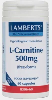 LAMBERTS L-CARNITINA 500mg VEGAN 60 CAPSULAS