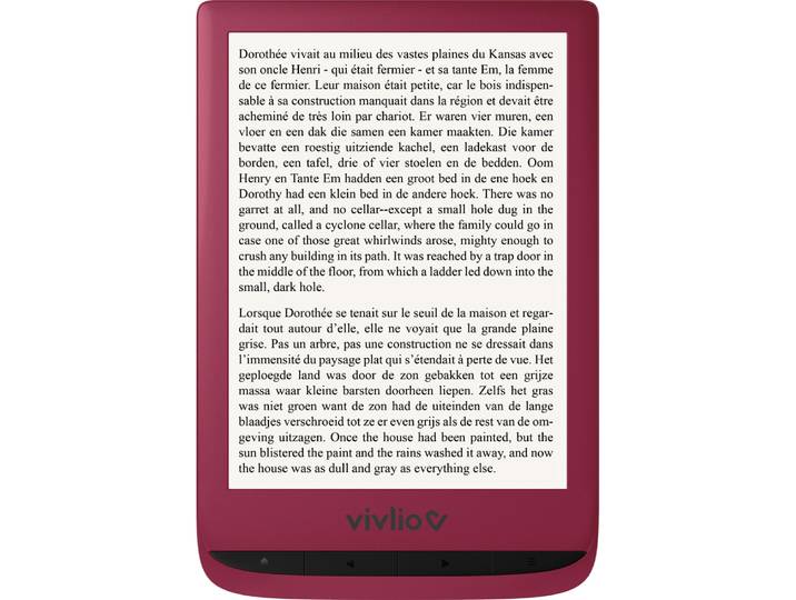 Liseuse ebook Vivlio Touch Lux 4 Rouge