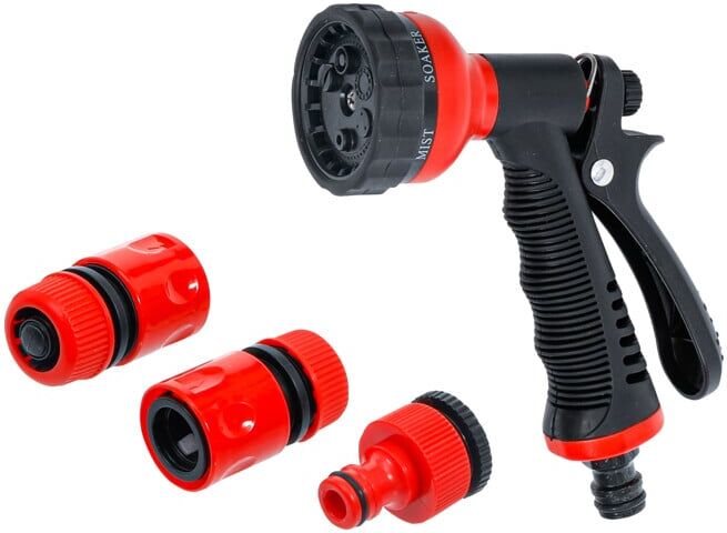 BGS Pistolet d’arrosage multifonctionnel avec accessoires 4 pièces ; BGS Do it yourself (70905)