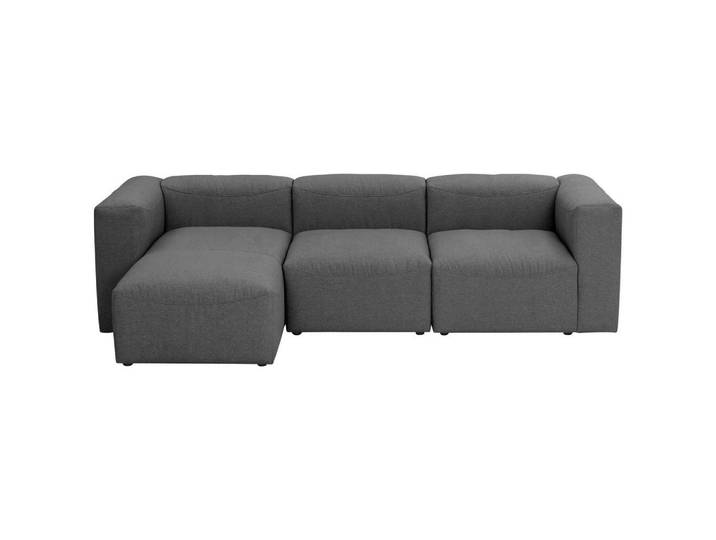 Ecksofa Lena Anthrazit Flachgewebe