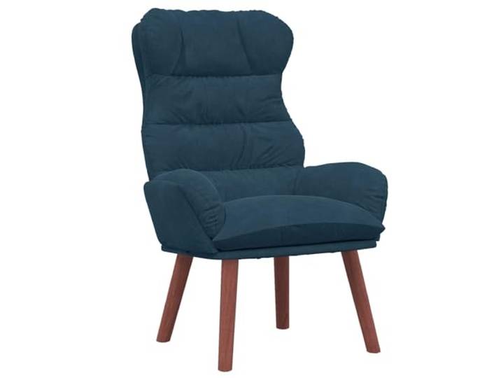 Sessel Samt Blau 69 x 74 x 93 cm mit Armlehnen Weicher Samt, Kautschukholz, stabile Konstruktion, pflegeleicht, modernes Design