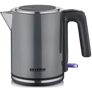 Severin Wasserkocher WK 9574, grau, 1 Liter, 2400 Watt, mit Edelstahlgehäuse