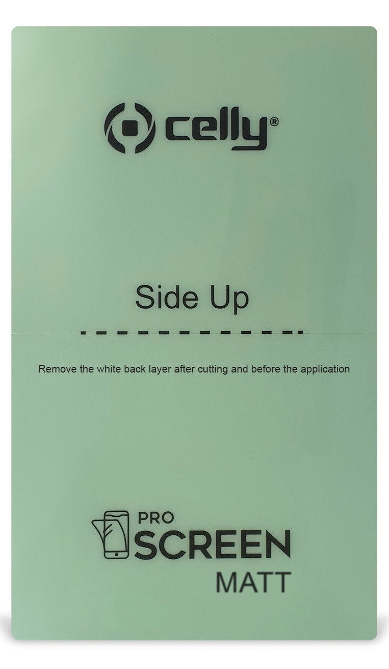 Celly PROFILM20M Universele Krasbestendige Screenprotector, Transparant, 20 stuks