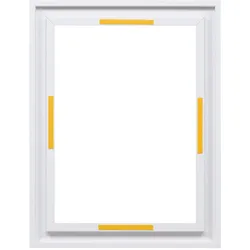 effect Schattenfugenrahmen Profil 90A für Alu-Dibond Weiss / 14,8 x 21