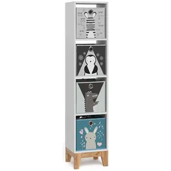 VitaliSpa, Kinderregal, Kinderregal Malia, Weiss/Artisan, 35.2 x 159.5 cm (30 x 35.20 x 159.50 cm)