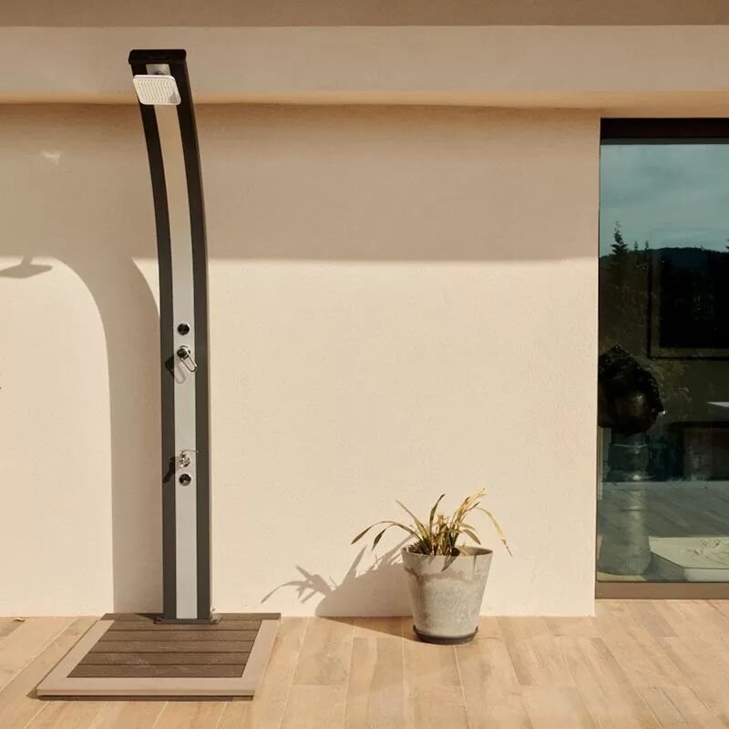 Poolex Douche solaire Spring 30L Poolstar Formidra - Anthracite/Alu brossé