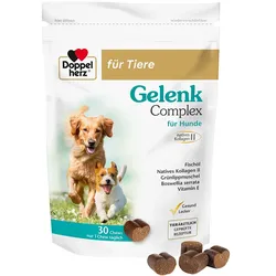 DOPPELHERZ für Tiere Gelenk Complex Chews f.Hunde 30 St