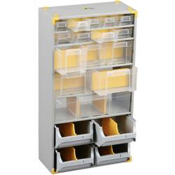 Allit Werkstatt-Magazin (L x B x H) 300 x 165 x 565 mm Anzahl Fächer: 19 Inhalt 1 St. 465610