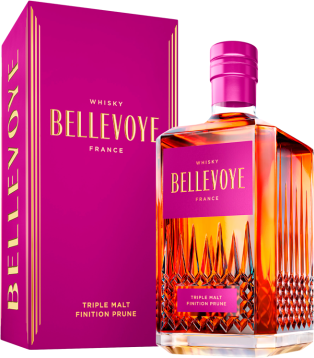 Whisky Bellevoye Französischer Whisky - Bellevoye - Finition Prune - Etui - 0.7L