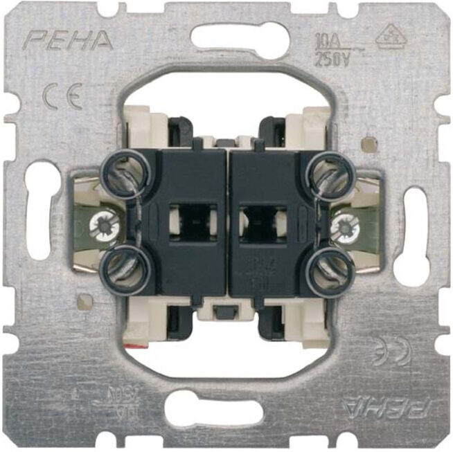 Peha Interrupteur à volet roulant 10A 250V 1 pôle 2 positions D 214 (00106411)