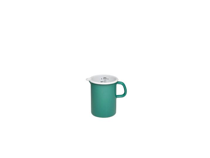 Riess Messbecher Nature Green Dark, Grün, Metall, 1 cm, Messskala für Flüssigkeiten, Messskala für Lebensmittel, Backen & Backzubehör, Messbecher