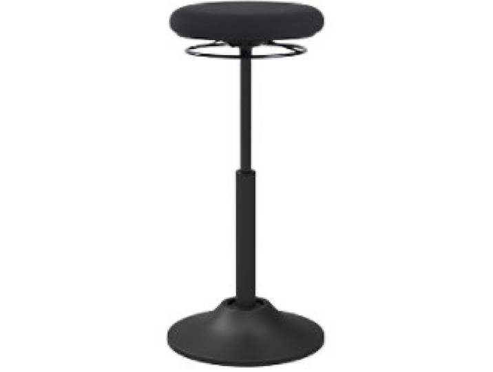 Euroseats Sitz-Steh-Hocker Mango Stoff Schwarz