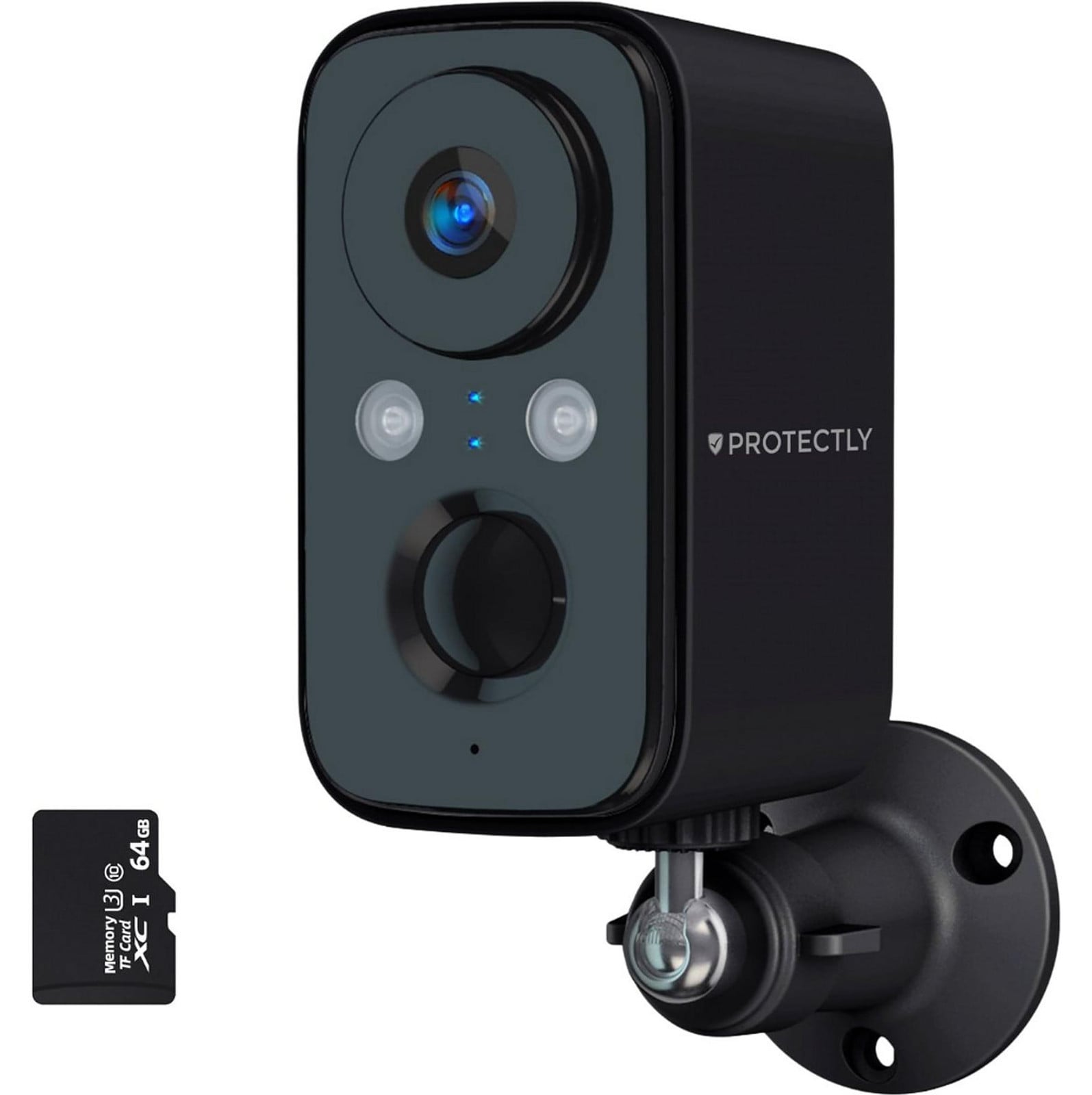 Protectly Buiten camera batterij Zwart
