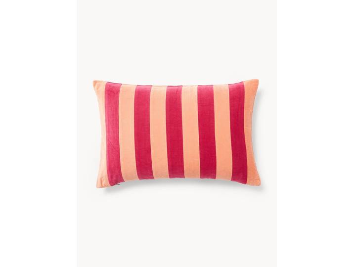 Housse de coussin patchwork en velours Remus