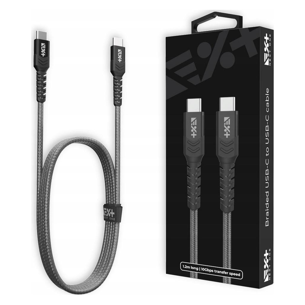 Next One Kabel USB USB-C - USB-C 1.2 m Czarny (NEX-CO-CL-5) (1.20 m, USB 3.2 Gen 2) (USBCX2-BRD-SG)