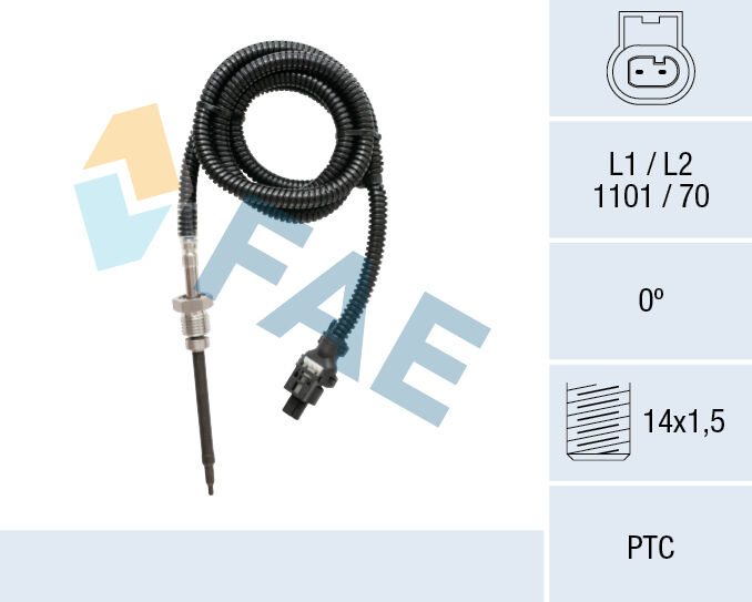 Fae Sensor, Abgastemperatur 68022 Für Smart Mercedes