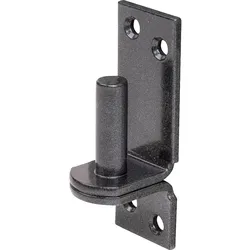 Kloben auf Platte DURAVIS® ? 13 mm, DI-Haken, Material: Stahl, blau verzinkt, Oberfläche: schwarz-diamant