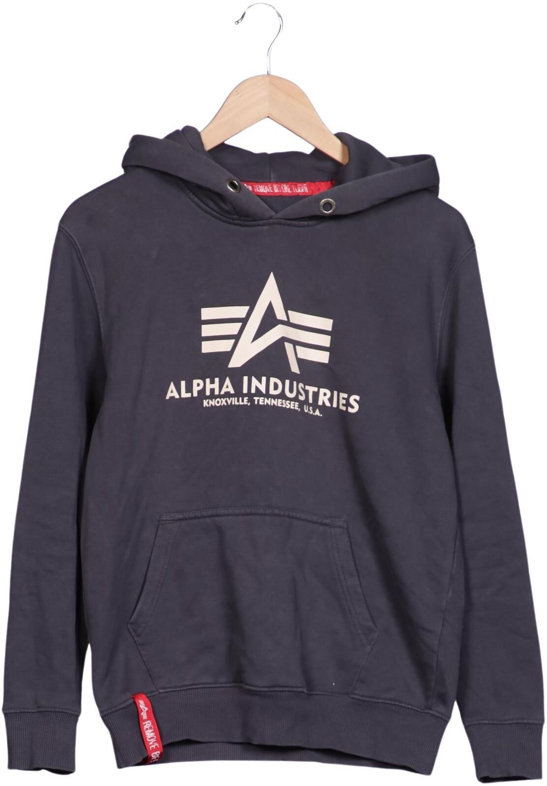 Alpha industries Herren Kapuzenpullover, Marineblau, Gr. S, Synthetik / Baumwolle - Second Hand