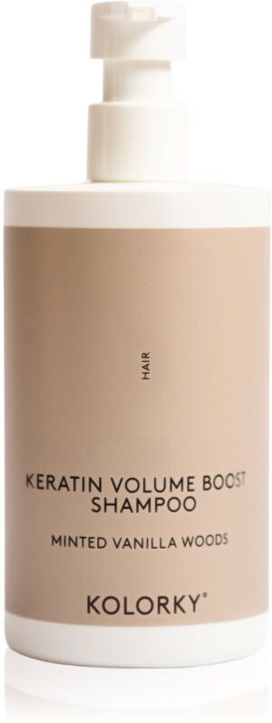Kolorky Keratine Volume Boost Shampoo shampoing volume Minted Vanilla Woods 390 ml