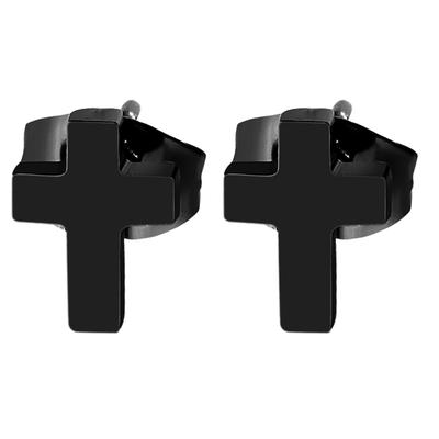Paar Ohrhänger ADELIA´S "Ohrringe – Ohrstecker aus Edelstahl", Damen, Gr. Unisex, Edelstahl, schwarz, Ohrringe, Perfekt als Geschenk zum einfach so