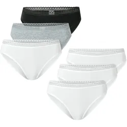 Schiesser Damen Rioslip Modern Multipacks 6er Pack
