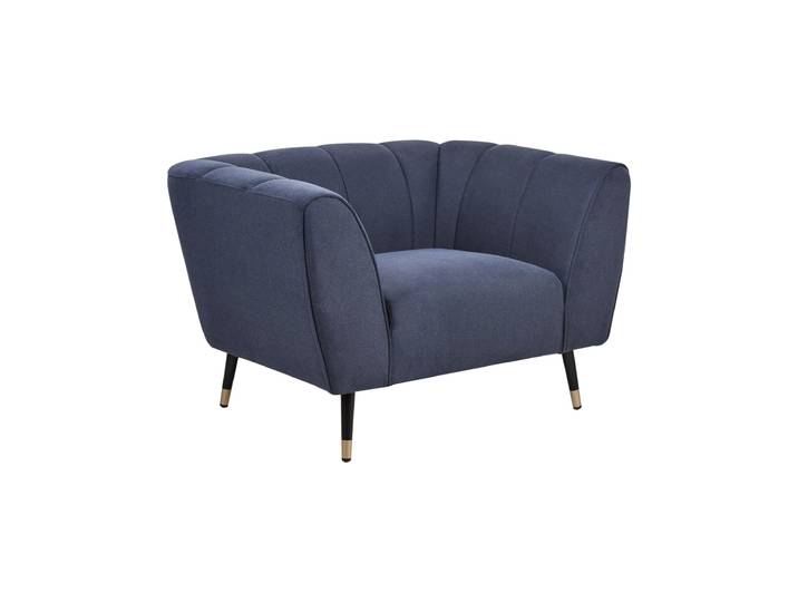 Fauteuil en tissu bleu h73