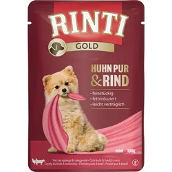 Rinti Gold Huhn Pur & Rind 10x100 g