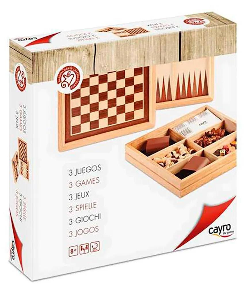 Set van 3 bordspellen uit Caïro van CAYRO
