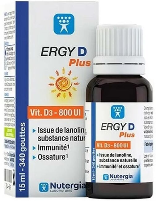 Nutergia Ergy D Plus Vitamina D3 Gotas 15 ml
