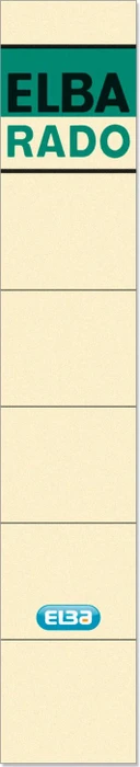 ELBA 10 Ordneretiketten beige für 5,0 cm Rückenbreite