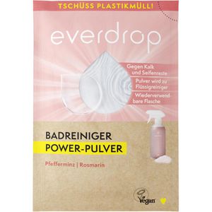 everdrop Badreiniger Badreiniger Power Pulver, Konzentrat, Pfefferminz-Rosmarin Duft, 30 g